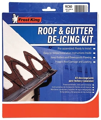 60 Feet Electric Roof De-icing Cable Kit Model Rc60