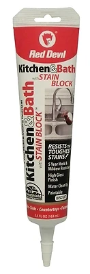 5.5 Oz. Kitchen And Bath Stain Block Sealant By Red Devil - Mold Resistant