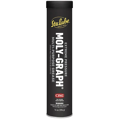Sta-Lube SL3330 Moly Graph Lithium Grease, 14 Oz. Cartridge, 2-Pack