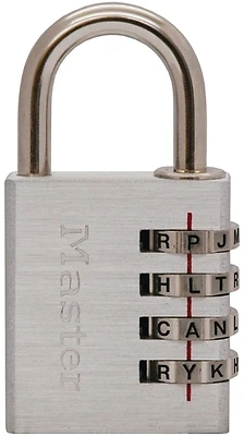 Master Lock 643DASTWD Combination Padlock, 1/4 In Shackle
