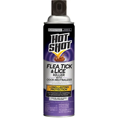 Hot Shot Flea, Tick And Lice Killer, 14 Oz Aerosol Spray, Model Hg-2118