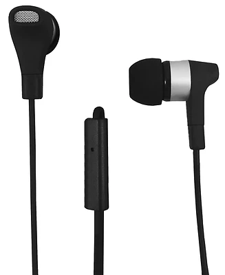Stereo Earbuds With Microphone And Extra Ear Adapters - Model Pm1001seb