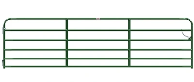 40130162 Utility Gate, 192 In W X 50 In H, 20 Gauge Frame, Green