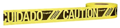 3 In. X 500 Ft. Reinforced Yellow Caution Tape - Durable And Reusable