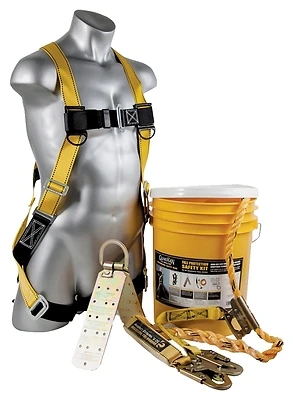 25 Ft. Rooftop Safe-tie Bucket Kit With Harness And Lifeline Assembly