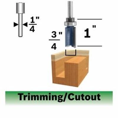 3/4-inch Carbide-tipped Straight Router Bit Model 85682mc For Precision Cutting