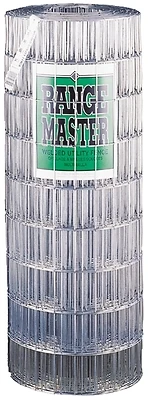 Rangemaster 7743 Welded Utility Fence, 100 Ft L x 48 In H, 14 Gauge, Galvanized