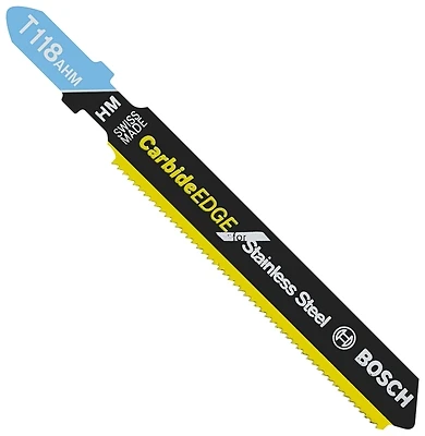 3-Pc. Jig Saw Blade Set, Carbide Edge for Stainless Steel, T Shank, 24-TPI, 3-1/4 In.
