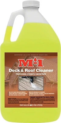 Drc1g Deck And Roof Cleaner, Liquid, Mild, Yellow, 1 Gallon Bottle
