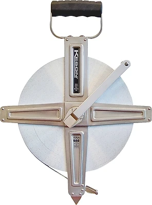 300 Ft. Steel Open Reel Tape Measure With Stainless Steel Housing And Durable Blade