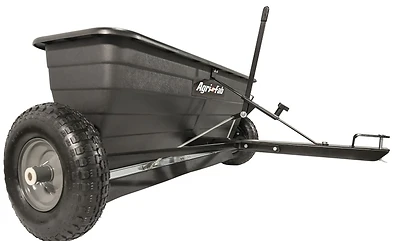 175-lb Capacity Tow-behind Lawn Spreader With Steel Frame And Poly Hopper