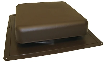 10x10 Inch Brown Roof Louver With 50 Square Inches Of Ventilating Area