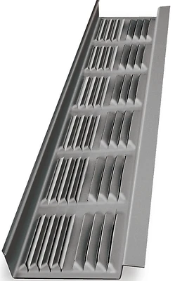 8 Foot Aluminum Louvered Soffit Vent For New Construction And Remodeling