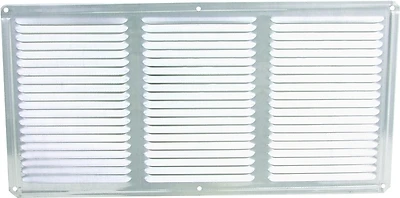 16 In. X 8 In. Aluminum Under Eave Soffit Vent In Mill Finish