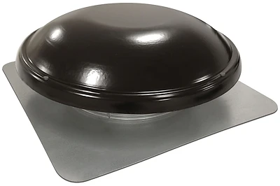 1250 Cfm Black Power Roof Mount Attic Fan With Thermostat Control And Heavy-duty Screen