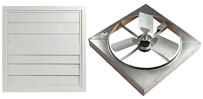 4500 Cfm 24 In. Direct Drive Whole House Fan With Shutter