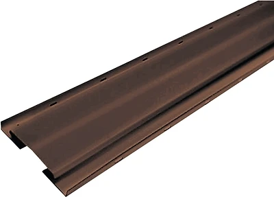 10 Foot Aluminum Ridge Vent With Built-in Weather Baffle In Brown