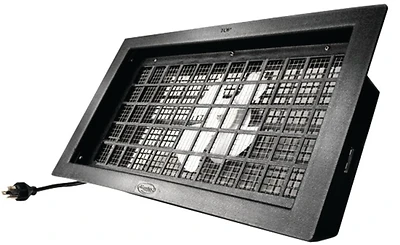 16 In. X 8 In. Black Resin Power Foundation Vent - Model Pfv1