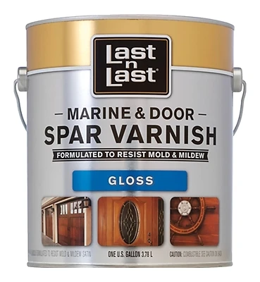 Last N Last 50701 Marine & Door Spar Varnish, Gloss Finish, 1 Gallon
