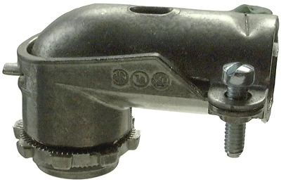 1/2 In. 90° Flexible Metal Conduit Connector Zinc (25 Pk)