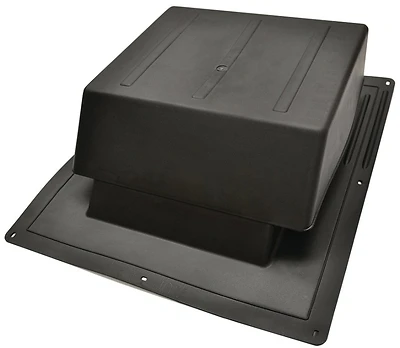 Ir65bl Black Plastic Slant-back Roof Louver For Attic Ventilation