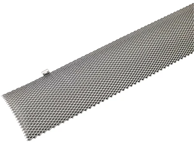 5 In. W X 36 In. L Gray Hinged Gutter Guard - Galvanized Steel