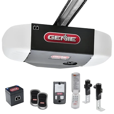 750 3/4 Hp Chain Drive Garage Door Opener With Battery Backup And Smartset Programming