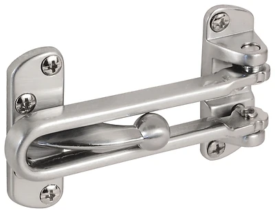 Brushed Chrome Swing Loop Keeper Door Guard - Model U 9901
