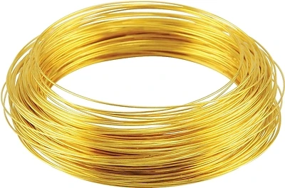22 Gauge Brass Hobby Wire - 75 Feet Long, Flexible And Durable For Various Projects