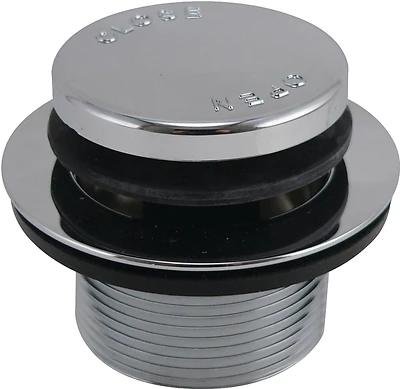 Plumb Pak PP826-20 Push-Button Bath Drain Strainer, Chrome, 5/16 In. Shaft