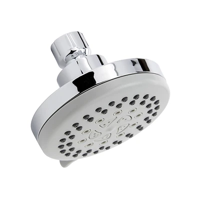 Stylewise Polished Chrome Plastic Showerhead With 5 Settings, 1.8 Gpm