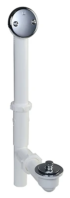 1.5-inch Chrome Roller Ball Bath Drain With Complete Installation Kit