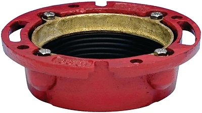 Instant Set Closet Flange, Cast Iron, 4 x 2 In.