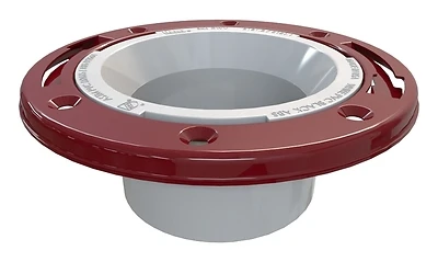 Oatey 43513 PVC Closet Flange, 4 x 3 In., Flat Fit