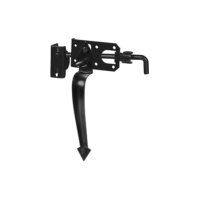 Black Satin Thumb Gate Latch