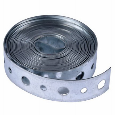 Pipe Hanger Strap, 24 Gauge Galvanized Steel, 3/4 In. x 10 Ft.