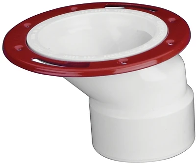 Oatey 43501 PVC Offset Closet Flange, 3 to 4 In.