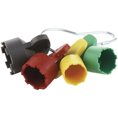 Danco 11032 Cache Faucet Aerator Key Removal Tool Set, 4 Color-Coded Keys