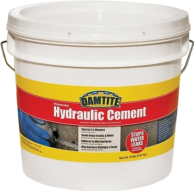 Damtite 07121 Hydraulic Cement Pail, Quick-Set, 10 Lb.