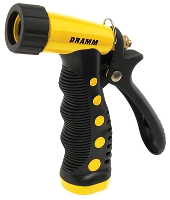 Heavy-duty Metal Pistol Nozzle With Adjustable Spray Pattern, Yellow