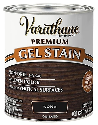 Varathane 358174 Premium Gel Wood Stain, Kona, 1 Qt.