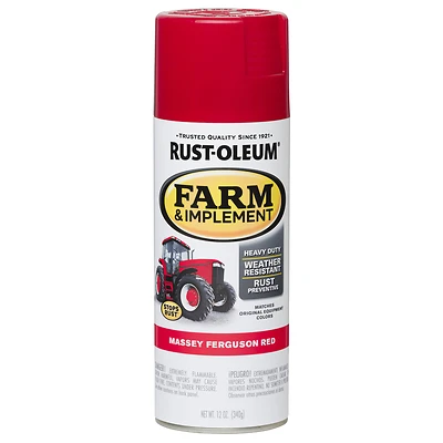 Rust-Oleum 280134 Massey Ferguson Red Spray Paint, Gloss, 12 Oz