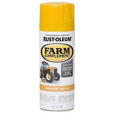 12 Oz. Transport Yellow Farm & Implement Spray Paint - Gloss Finish