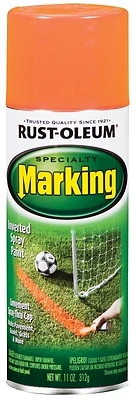 Specialty Marking Spray Paint, Fluorescent Orange, 11-oz.