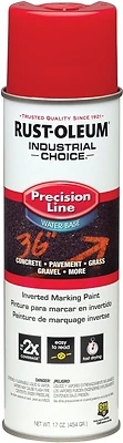 Rust-Oleum 203038 Industrial Choice Marking Spray Paint, Safety Red, 17 Oz