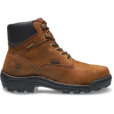 Durbin Waterproof Work Boots, Brown Nubuck Leather, Men's Medium Size 13