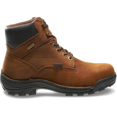 Durbin Waterproof Work Boots, Brown Nubuck Leather, Men's Medium Size 7