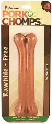 Dog Treats, Premium Roasted Pork Pressed Bone, 7 In.