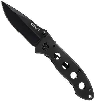 Dx340 3.5 In. Stainless Steel Double Lock Folding Knife With Checkered Handle