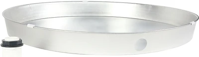 Water Heater Pan With Fitting, Aluminum, 26 x 2.25 In.